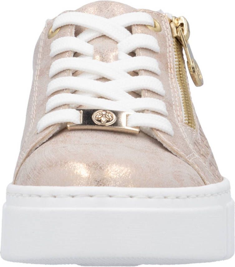 Rieker Plateausneakers vrijetijdsschoen lage schoen veterschoen met rits