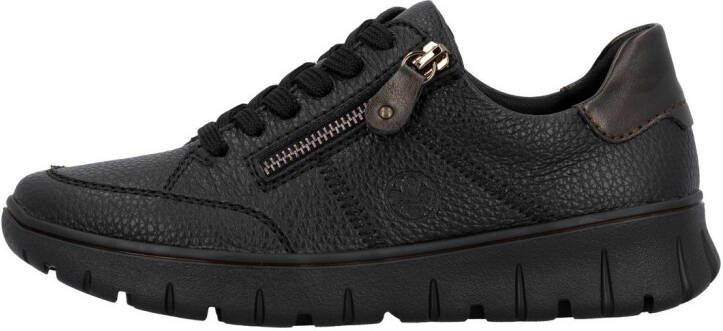 Rieker Plateausneakers Vrijetijdsschoen veterschoen lage schoen in comfortwijdte G (= wijd)