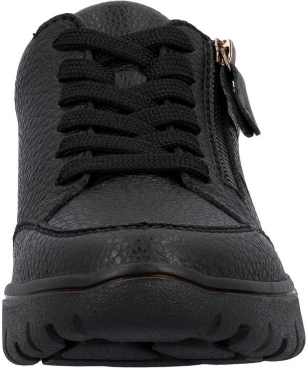 Rieker Plateausneakers Vrijetijdsschoen veterschoen lage schoen in comfortwijdte G (= wijd)