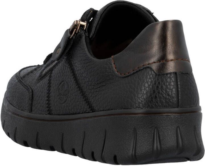 Rieker Plateausneakers Vrijetijdsschoen veterschoen lage schoen in comfortwijdte G (= wijd)