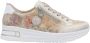 Rieker Plateausneakers vrijetijdsschoen veterschoen lage schoen met subtiele gouden glans - Thumbnail 7