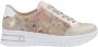 Rieker Plateausneakers vrijetijdsschoen veterschoen lage schoen met subtiele gouden glans - Thumbnail 8