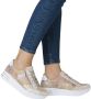 Rieker Plateausneakers vrijetijdsschoen veterschoen lage schoen met subtiele gouden glans - Thumbnail 11