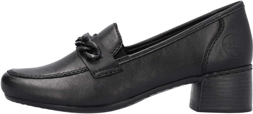 Rieker Pumps avendschoen feestelijke schoen blokhak met modieuze decoratieve gesp