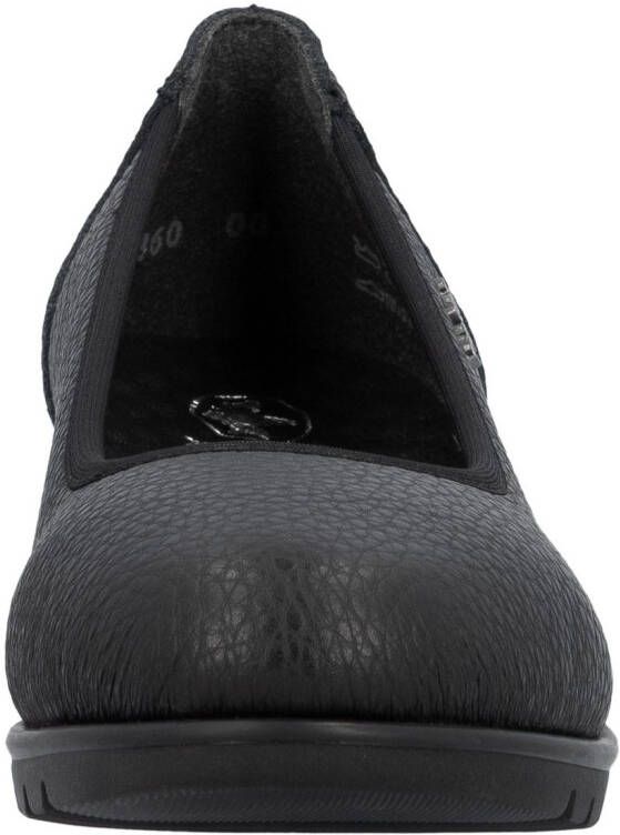 Rieker Pumps met sleehak Ballerina instapper slipper met lichte structuur in het bovenmateriaal