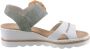 Rieker -Dames groen olijf sandalen - Thumbnail 4