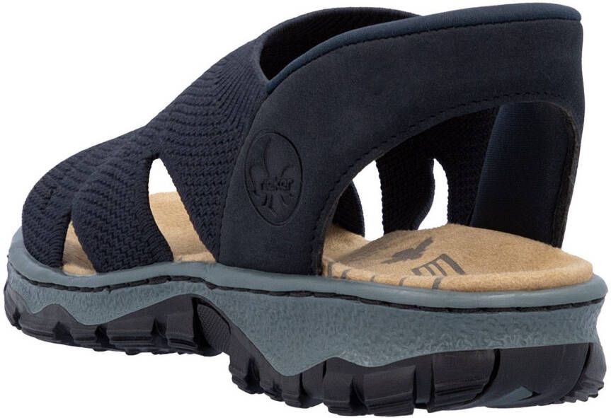 Rieker Sandalen Trekkingsandaal outdoorsandaal zomerschoen met elastische instap