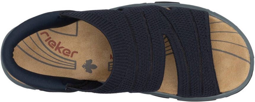 Rieker Sandalen Trekkingsandaal outdoorsandaal zomerschoen met elastische instap