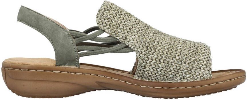 Rieker Sandalen Zomerschoen sandaaltje instapper met elastiek aan de zijkant