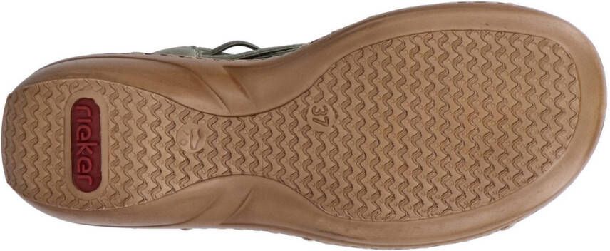 Rieker Sandalen Zomerschoen sandaaltje instapper met elastiek aan de zijkant