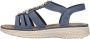 Rieker -Dames blauw sandalen - Thumbnail 8