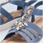 Rieker -Dames blauw sandalen - Thumbnail 10