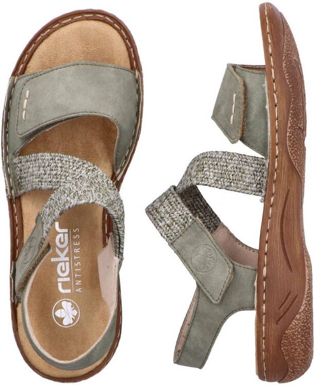 Rieker Sandalen Zomerschoen bandjessandaal sandaal met klittenbandsluitingen