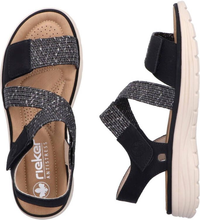 Rieker Sandalen zomer schoen outdoorsandaal met verstelbare klittenbanden