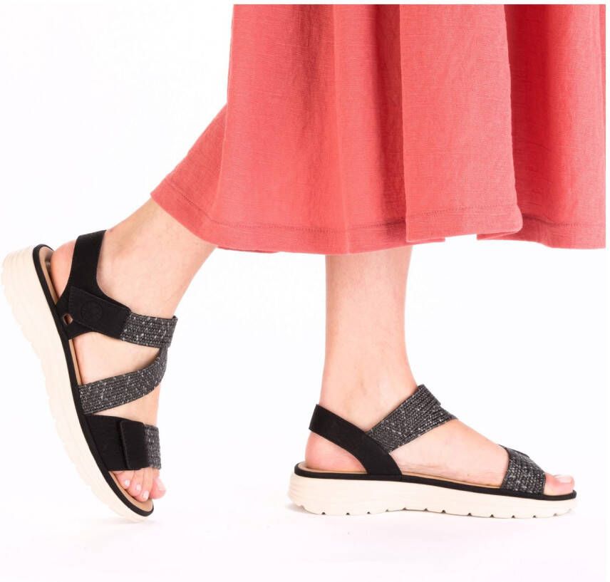 Rieker Sandalen zomer schoen outdoorsandaal met verstelbare klittenbanden