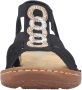 Rieker dames strappy sandalen zwart Sandalen V2870-00 zwart - Thumbnail 7