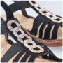 Rieker dames strappy sandalen zwart Sandalen V2870-00 zwart - Thumbnail 10