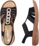 Rieker dames strappy sandalen zwart Sandalen V2870-00 zwart - Thumbnail 13