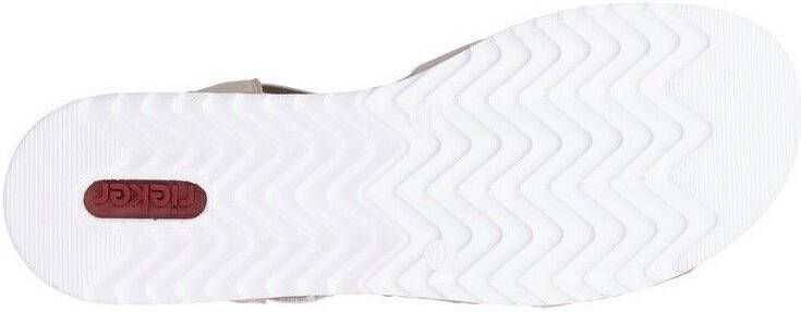 Rieker Sandalen zomerschoen sandaal sleehak met zomerse versiering