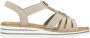 Rieker Sandalen zomerschoen sandaal sleehak met zomerse versiering - Thumbnail 13