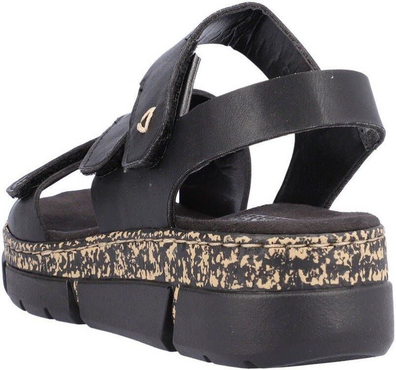 Rieker Sandalen zomerschoen sandaal sleehak met klittenbandsluitingen