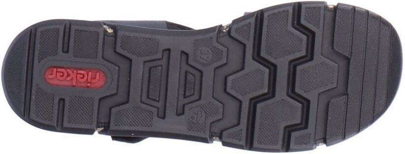 Rieker Sandalen zomerschoen sandaal sleehak met klittenbandsluitingen
