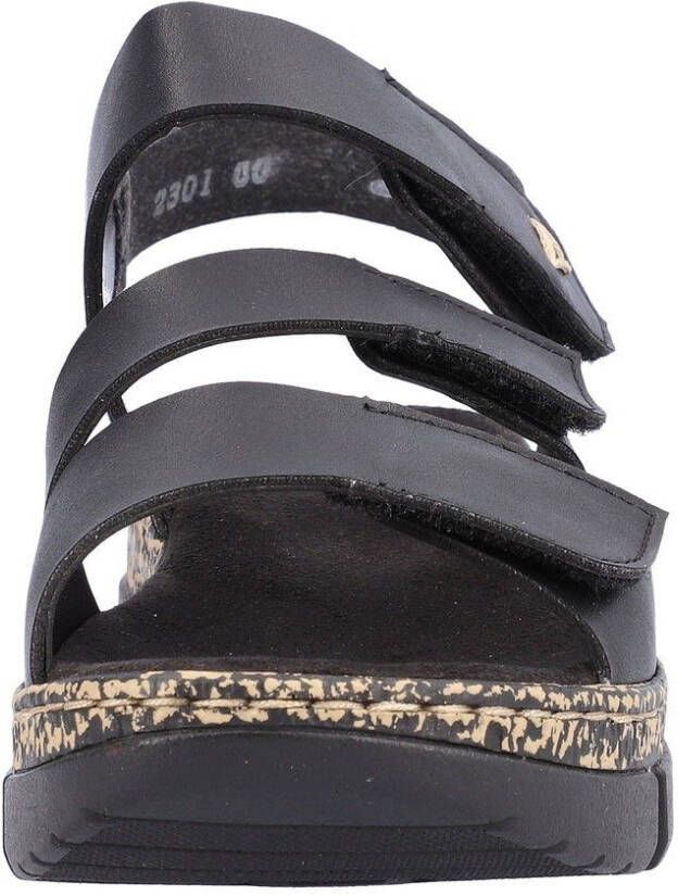 Rieker Sandalen zomerschoen sandaal sleehak met klittenbandsluitingen
