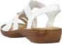 Rieker Sandalen zomerschoen sandaal sleehak met decoratieve steentjes - Thumbnail 9