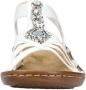 Rieker Sandalen zomerschoen sandaal sleehak met decoratieve steentjes - Thumbnail 11
