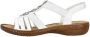 Rieker Sandalen zomerschoen sandaal sleehak met decoratieve steentjes - Thumbnail 14