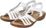 Rieker Sandalen zomerschoen sandaal sleehak met decoratieve steentjes - Thumbnail 16
