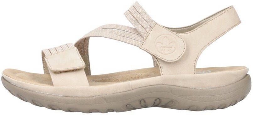 Rieker Sandalen zomerschoen sandaal sleehak met elastieken