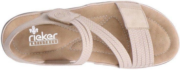 Rieker Sandalen zomerschoen sandaal sleehak met elastieken