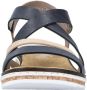 Rieker Sandalen zomerschoen sandaal sleehak met klittenbandjes - Thumbnail 7