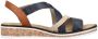 Rieker Sandalen zomerschoen sandaal sleehak met klittenbandjes - Thumbnail 8