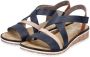 Rieker Sandalen zomerschoen sandaal sleehak met klittenbandjes - Thumbnail 11