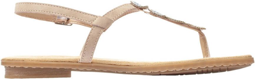 Rieker Sandalen zomerschoen sandaal blokhak met decoratieve steentjesversiering