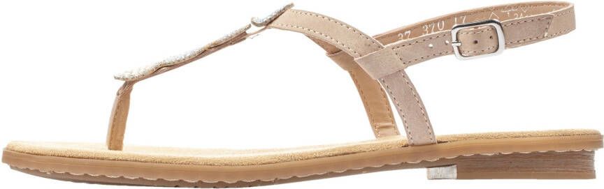 Rieker Sandalen zomerschoen sandaal blokhak met decoratieve steentjesversiering