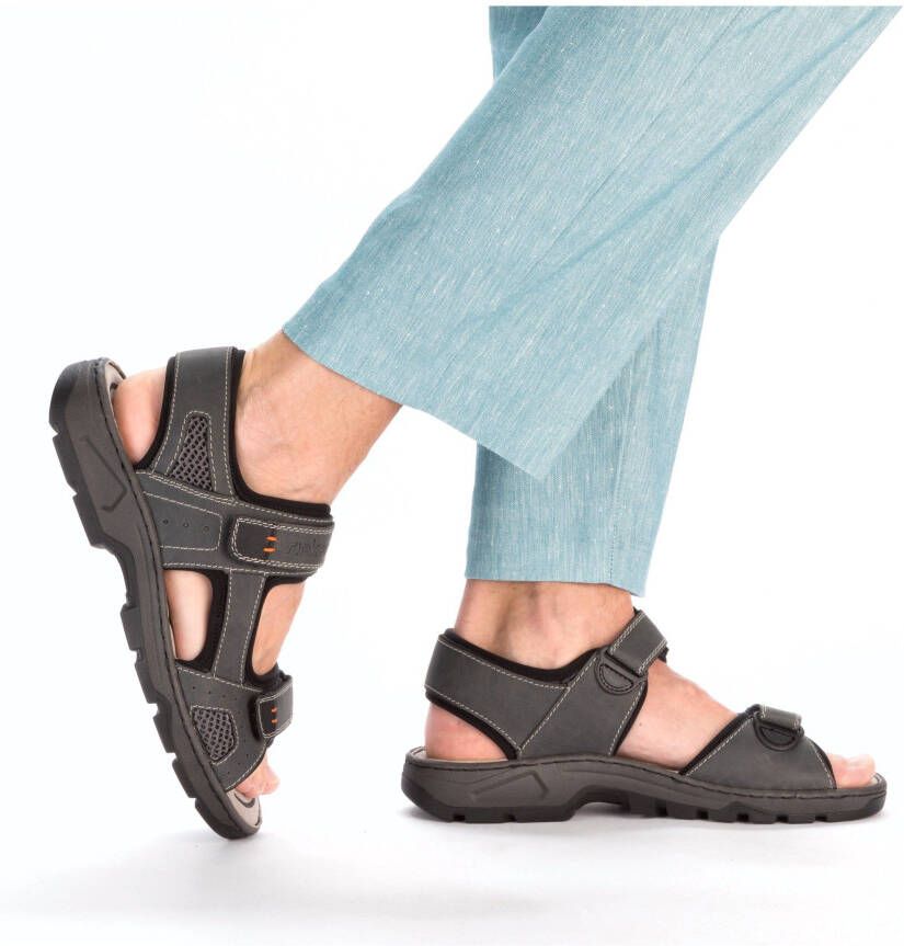 Rieker Sandalen zomerschoen klittenbandschoen outdoorschoen in trekkinglook