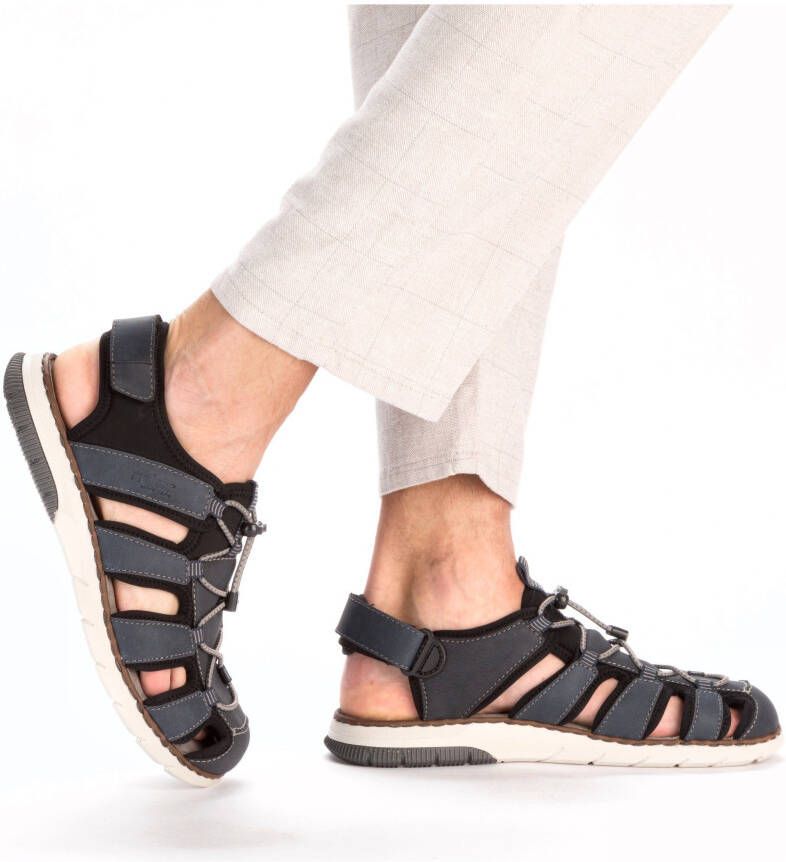 Rieker Sandalen zomerschoen klittenbandschoen vrijetijdssandaal gesloten teengebied