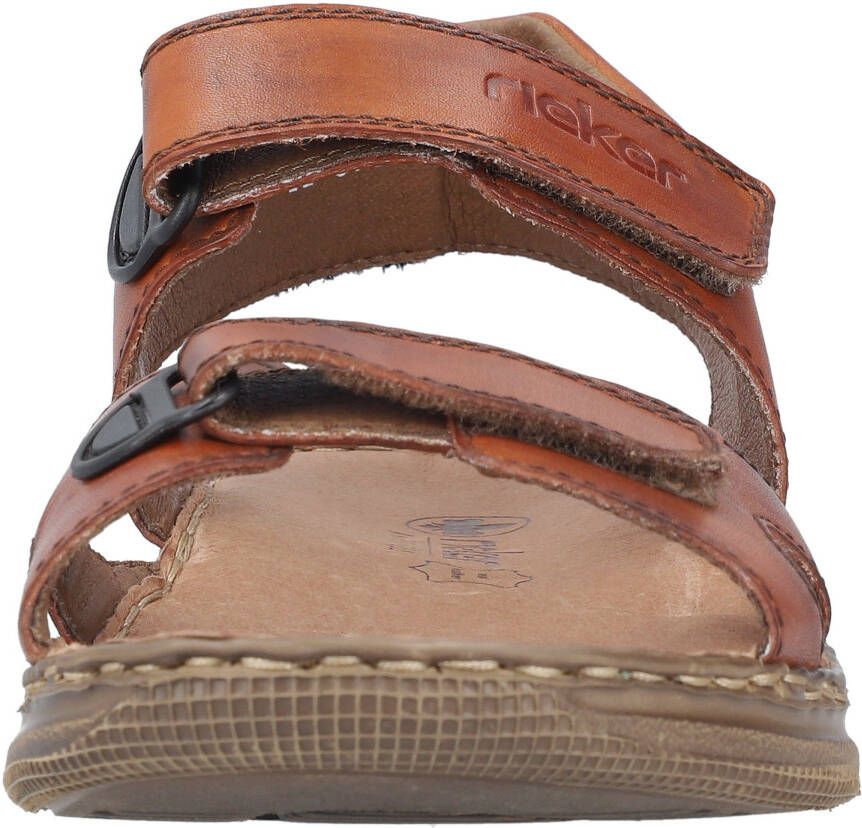 Rieker Sandalen zomerschoen klittenbandschoen vrijetijdssandaal met leren binnenzool