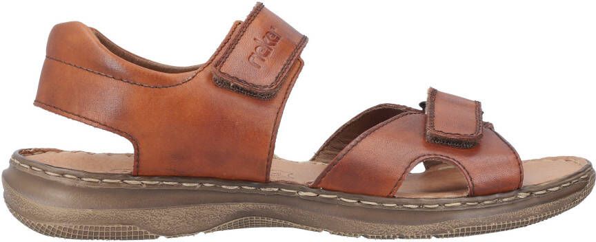 Rieker Sandalen zomerschoen klittenbandschoen vrijetijdssandaal met leren binnenzool