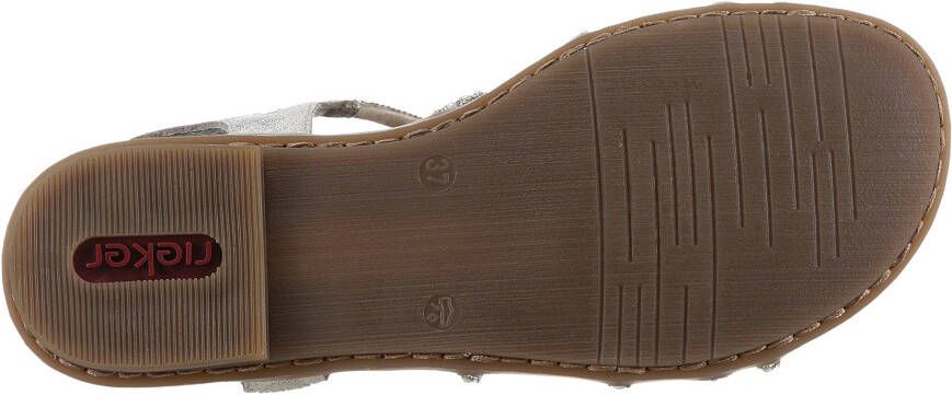 Rieker Sandalen zomerschoen sandaal blokhak met elastiek voor goede pasvorm