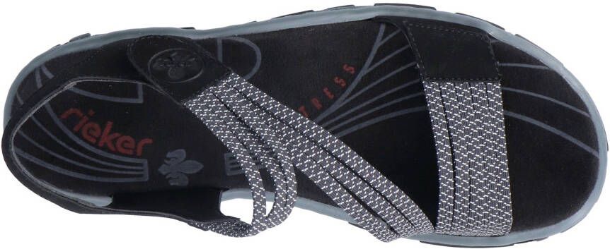 Rieker Sandalen zomerschoen sandaal klittenbandschoen in sportieve uitstraling