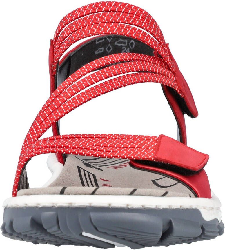 Rieker Sandalen zomerschoen sandaal klittenbandschoen in sportieve uitstraling
