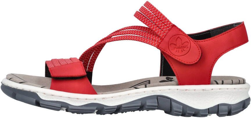 Rieker Sandalen zomerschoen sandaal klittenbandschoen in sportieve uitstraling