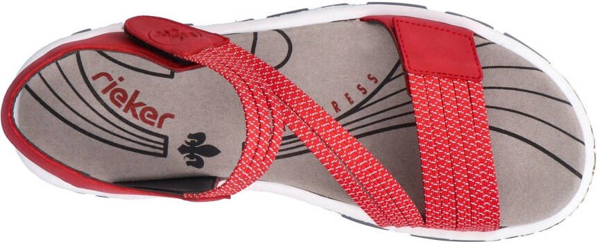 Rieker Sandalen zomerschoen sandaal klittenbandschoen in sportieve uitstraling