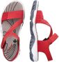 Rieker Flat Sandals Rood Dames - Thumbnail 13