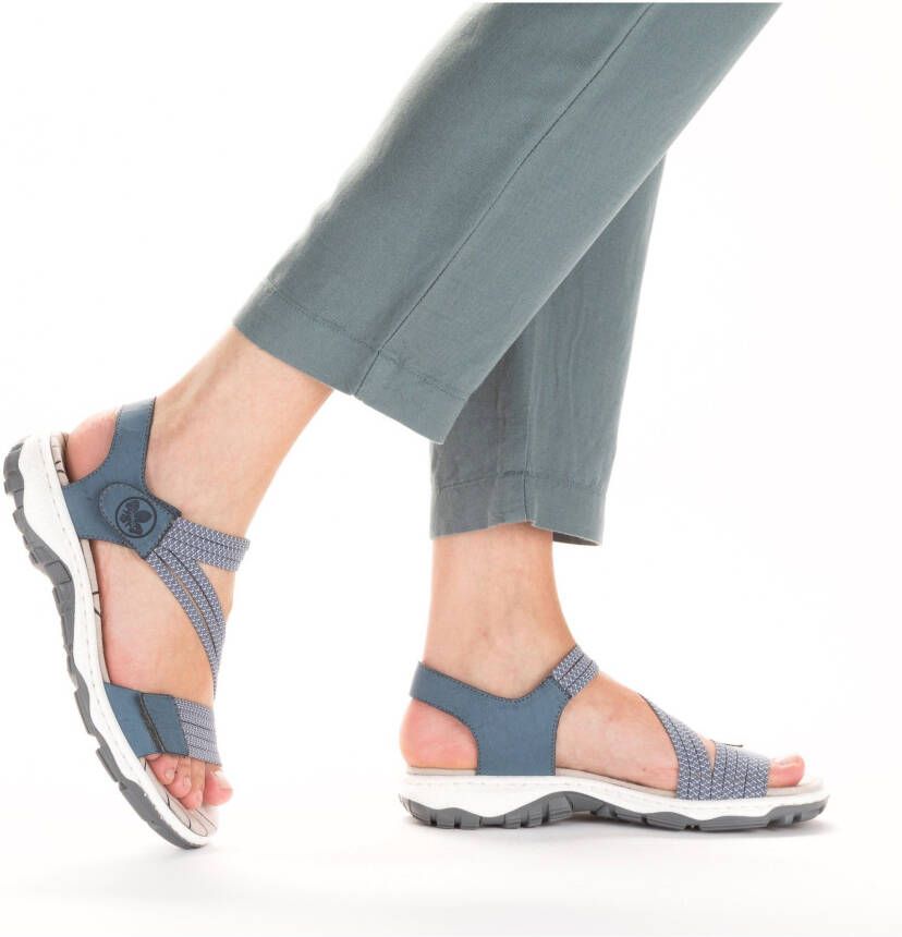 Rieker Sandalen zomerschoen sandaal klittenbandschoen in sportieve uitstraling