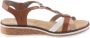 Rieker Sandalen zomerschoen sandaal sleehak met accessoires versierd - Thumbnail 7